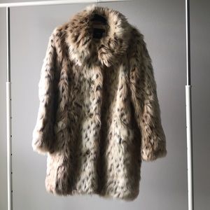 Faux fur coat